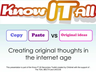 Original ideas - slide 1