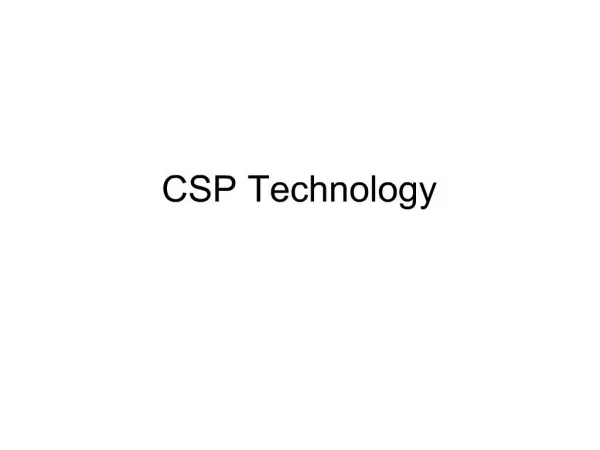 CSP Technology