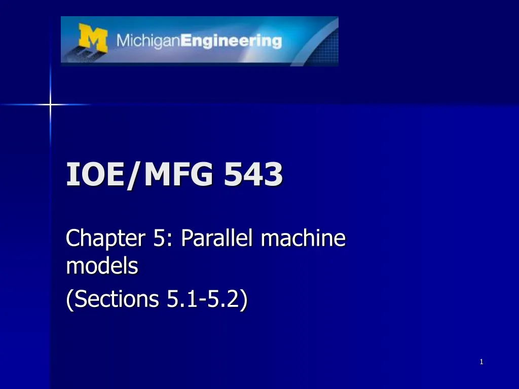 ioe mfg 543