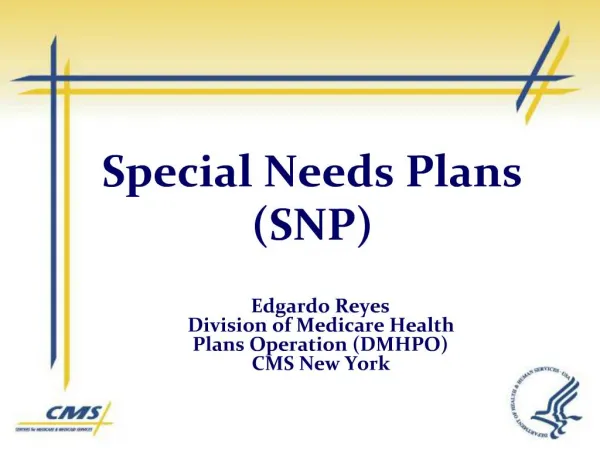 Special Needs Plans SNP