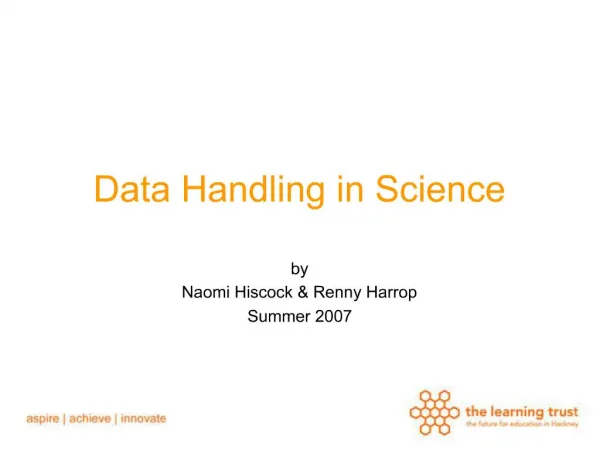 Data Handling in Science
