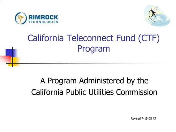 California Teleconnect Fund CTF Program