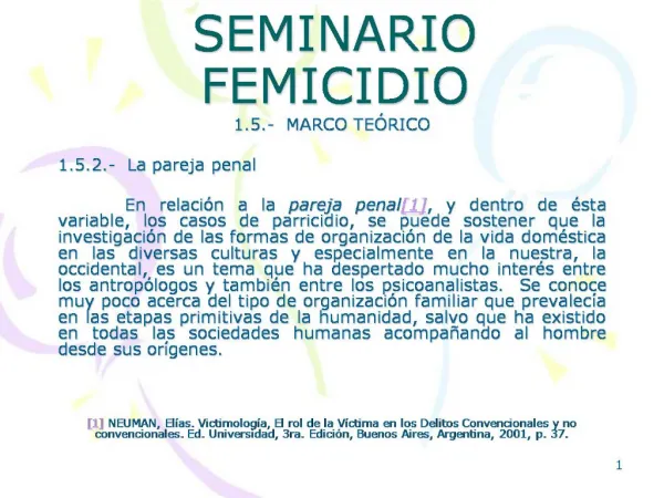 SEMINARIO FEMICIDIO