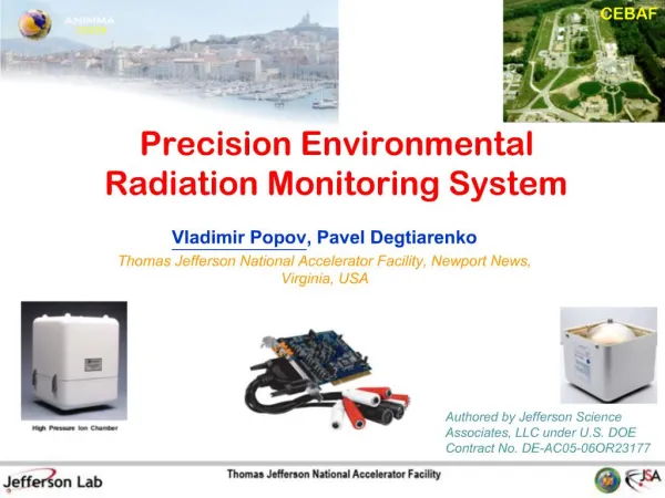 Precision Environmental Radiation Monitoring System