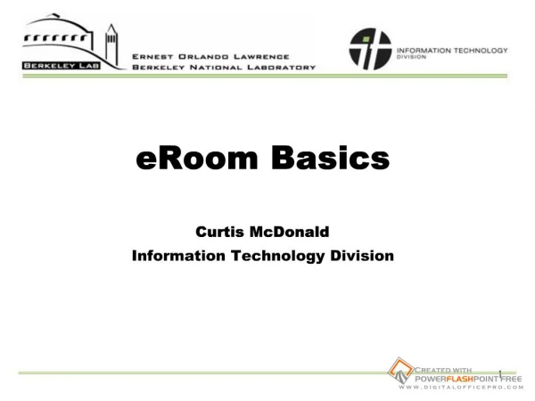 eRoom Basics