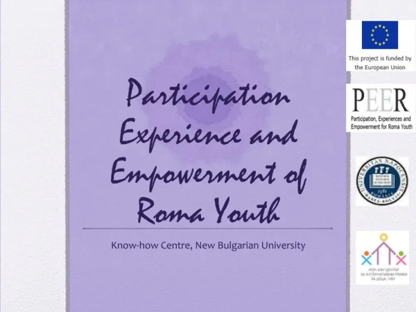 Participation Experience and Empowerment of Roma Youth