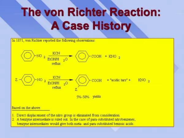 The von Richter Reaction: A Case History