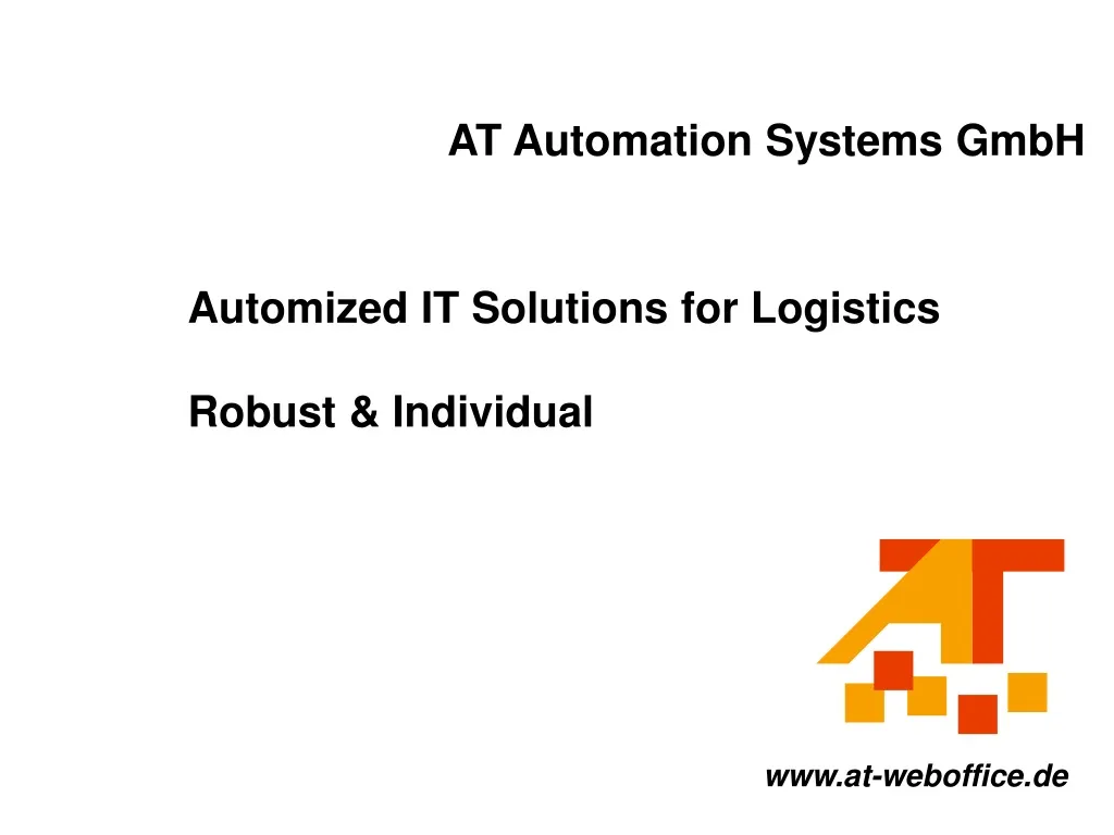 automized it solutions for logistics robust individual