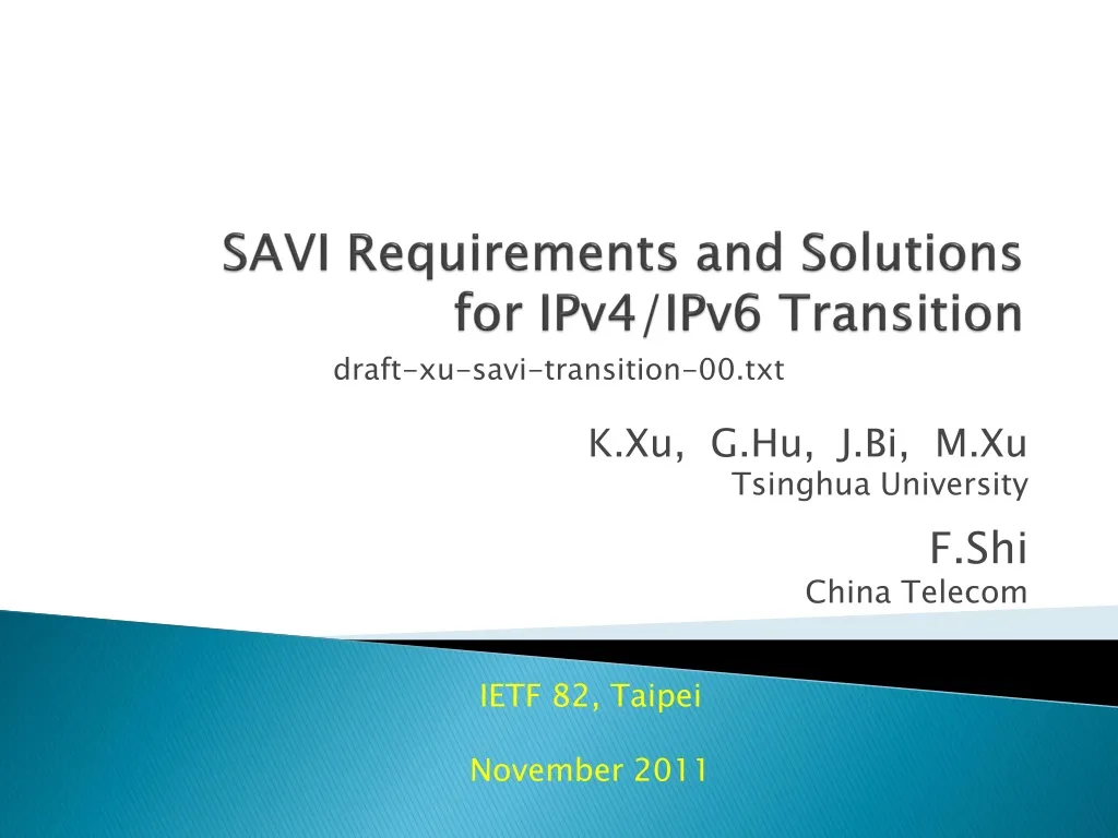 savi requirements and solutions for ipv4 ipv6 transition