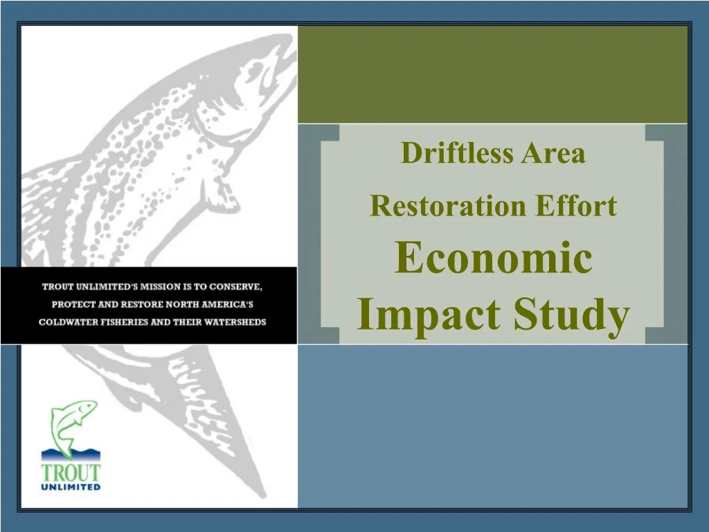 driftless area restoration effort economic impact study