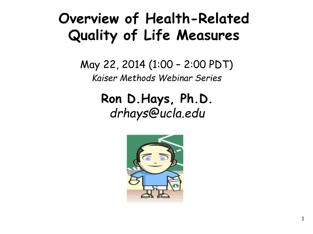 overview of health related quality of life measures