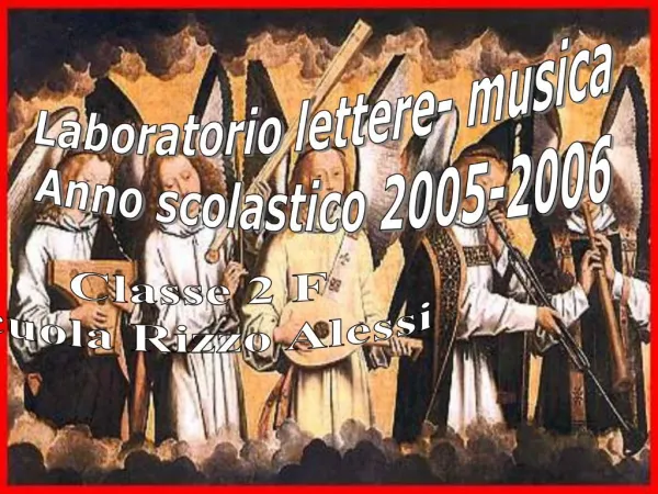 Laboratorio lettere- musica Anno scolastico 2005-2006