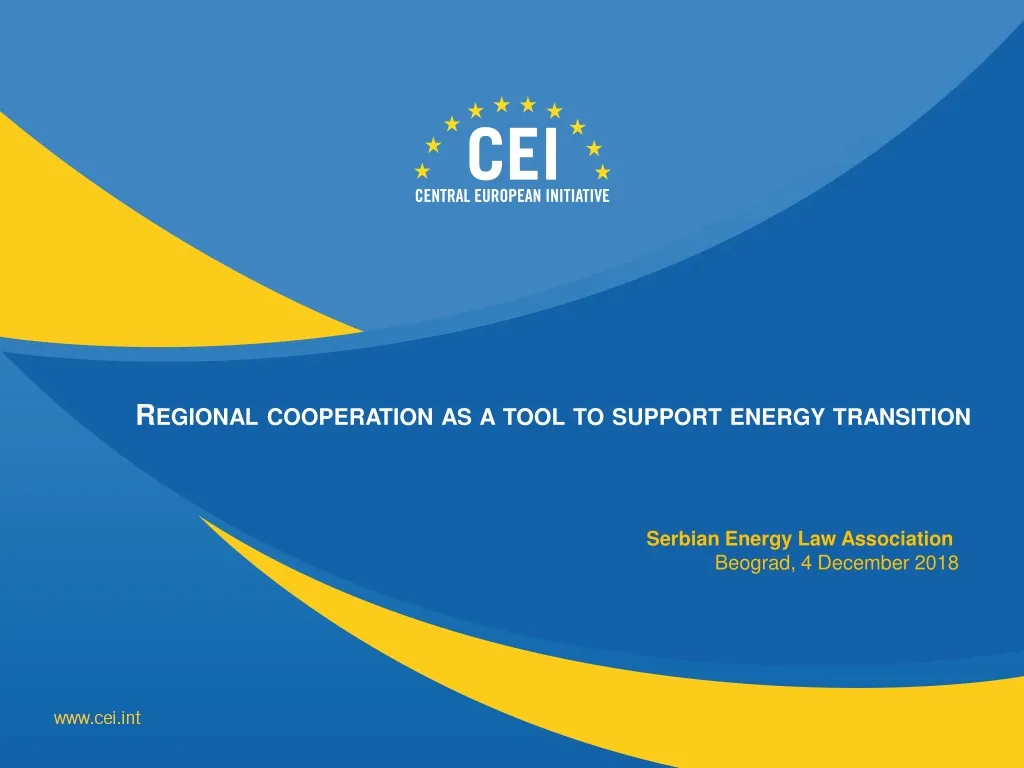 regional cooperation as a tool to support energy