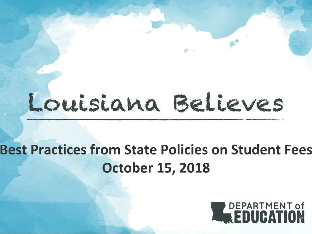 best practices from state policies on student