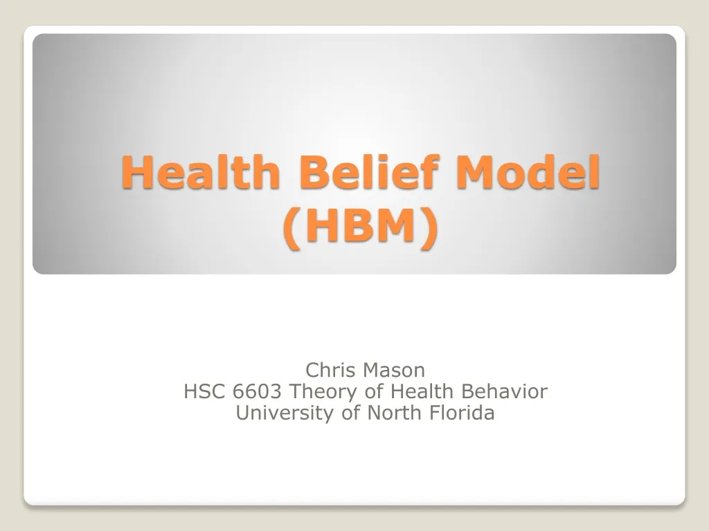 health belief model hbm