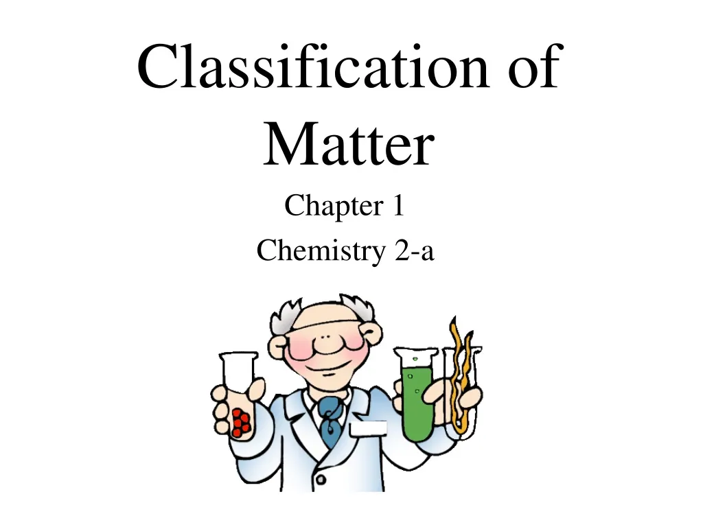 classification of matter