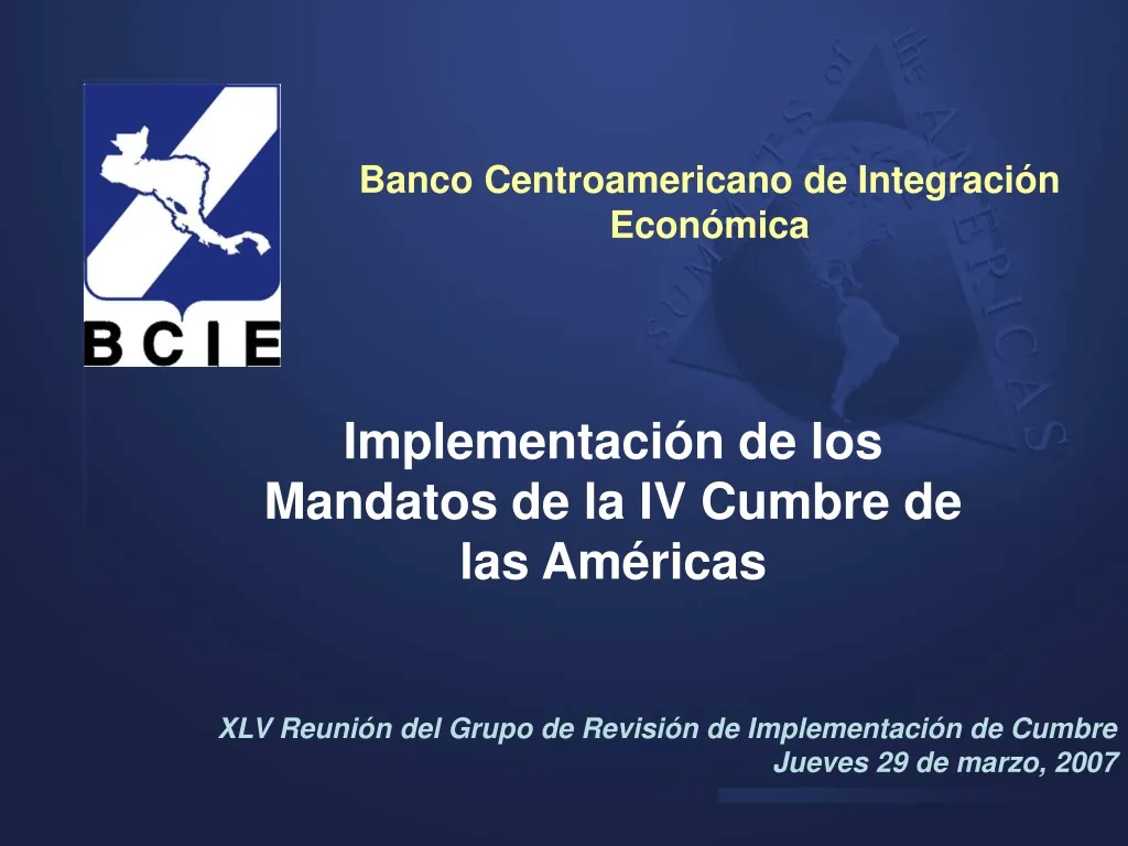 banco centroamericano de integraci n econ mica