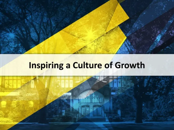 Inspiring a Culture of Growth