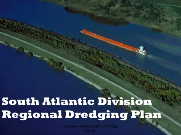 South Atlantic Division Regional Dredging Plan