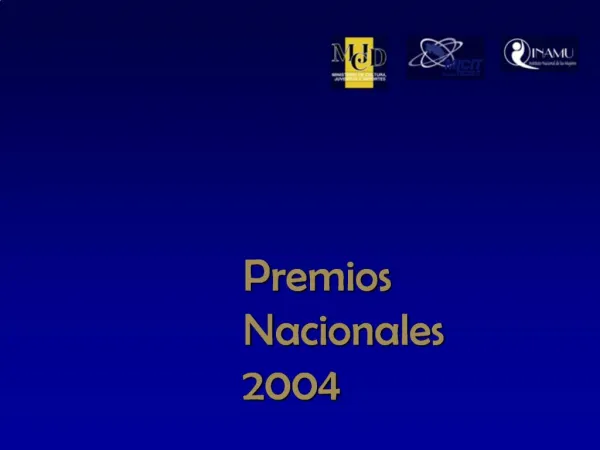 Premios Nacionales 2004