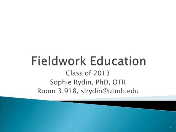 Fieldwork Education