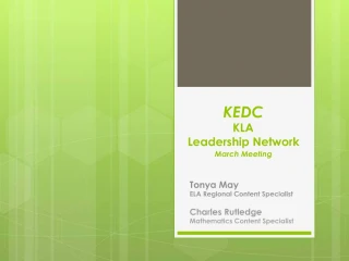 KEDC KLA Leadership Network March Meeting - slide 1