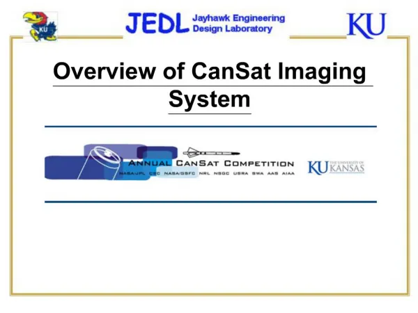Overview of CanSat Imaging System