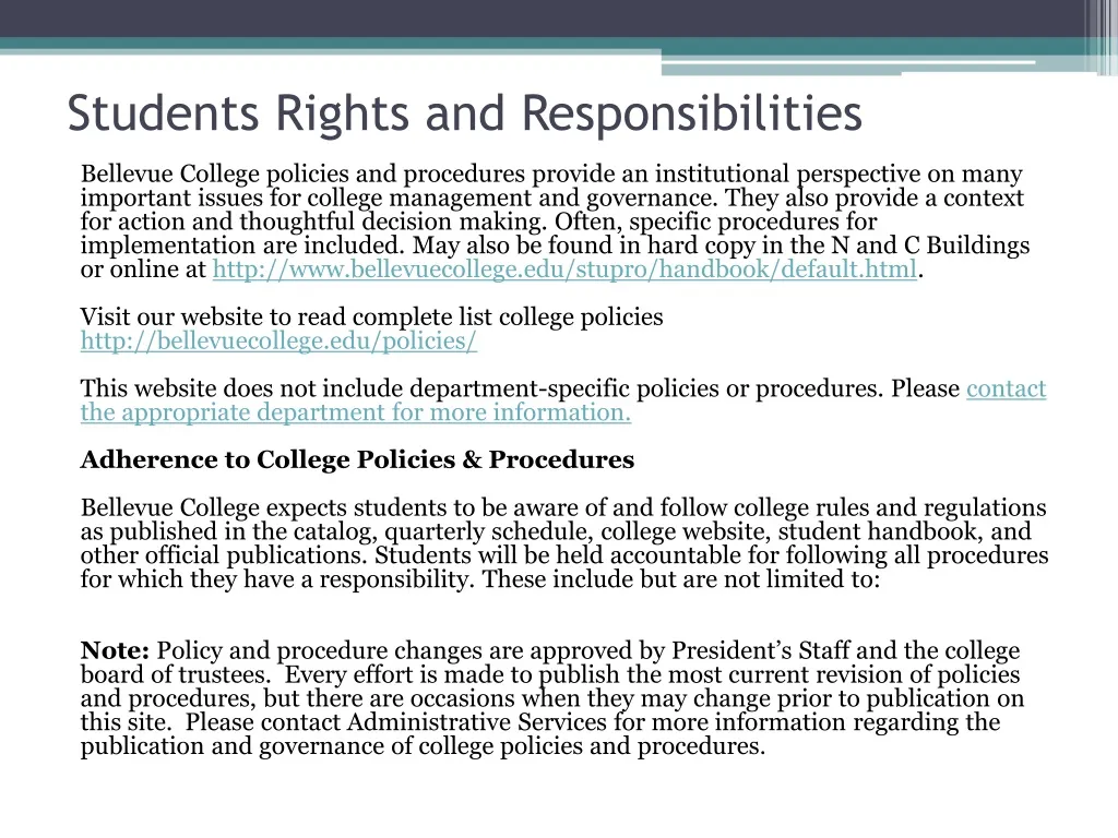 students rights and responsibilities