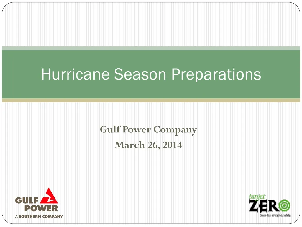 hurricane season preparations