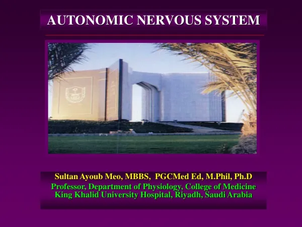 Sultan Ayoub Meo, MBBS, PGCMed Ed, M.Phil, Ph.D