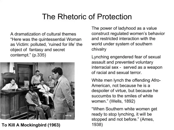 The Rhetoric of Protection