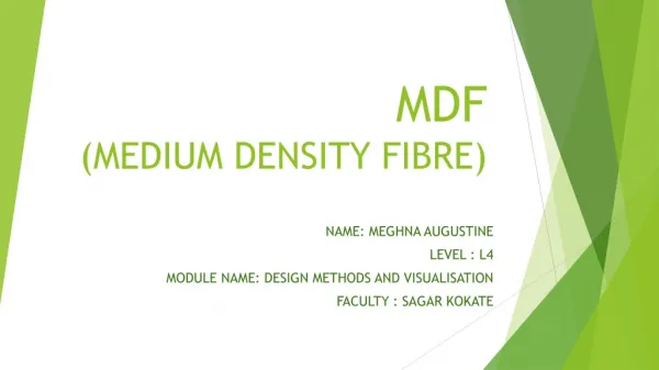 MDF (MEDIUM DENSITY FIBRE)