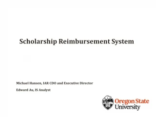 Scholarship Reimbursement System - slide 1