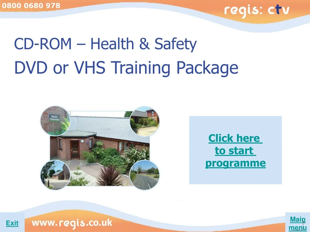 cd rom health safety dvd or vhs training package