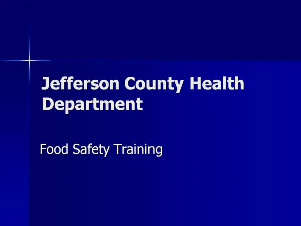 Jefferson County Health Department