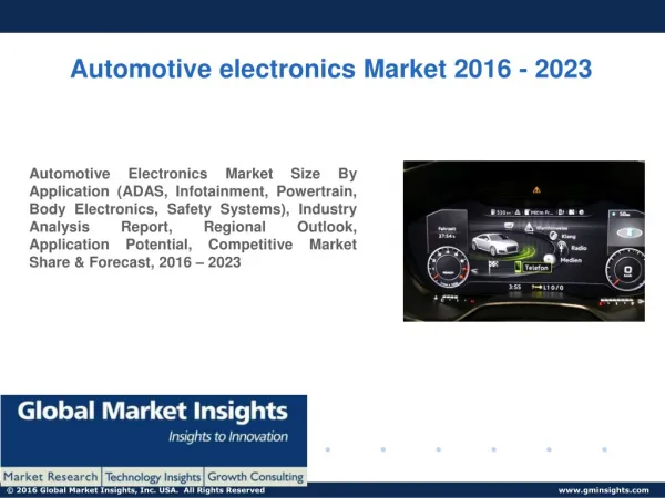 Automotive electronics Market 2016 - 2023