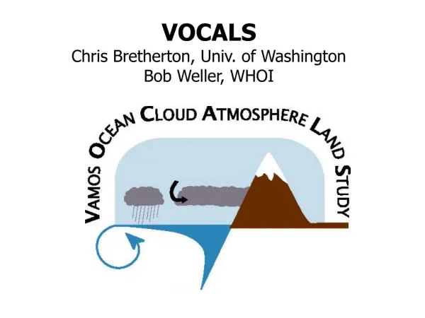 VOCALS Chris Bretherton, Univ. of Washington Bob Weller, WHOI