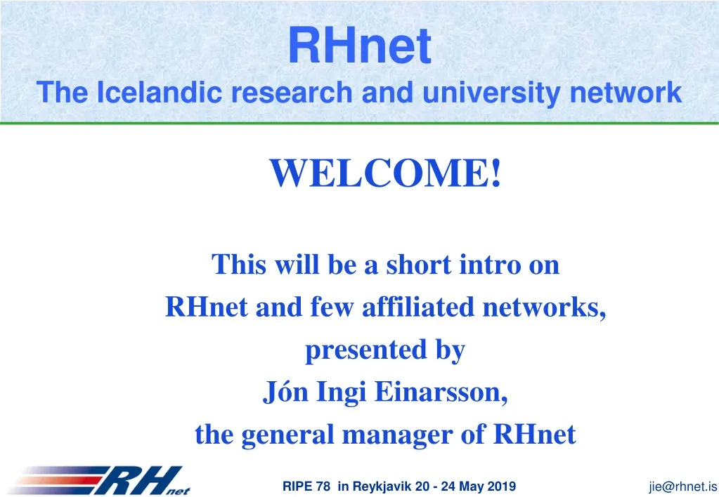 rhnet the icelandic research and university network