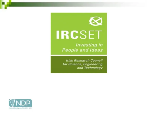 Information about IRCSET Postgraduate Scholarship Scheme Enterprise Partnership Scheme