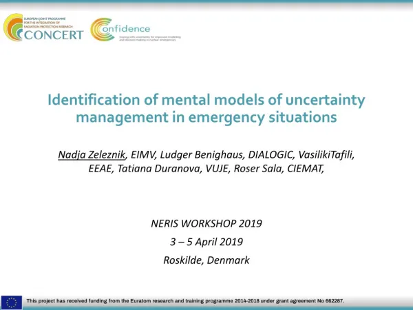 Identification of mental models of uncertainty management in emergency situations