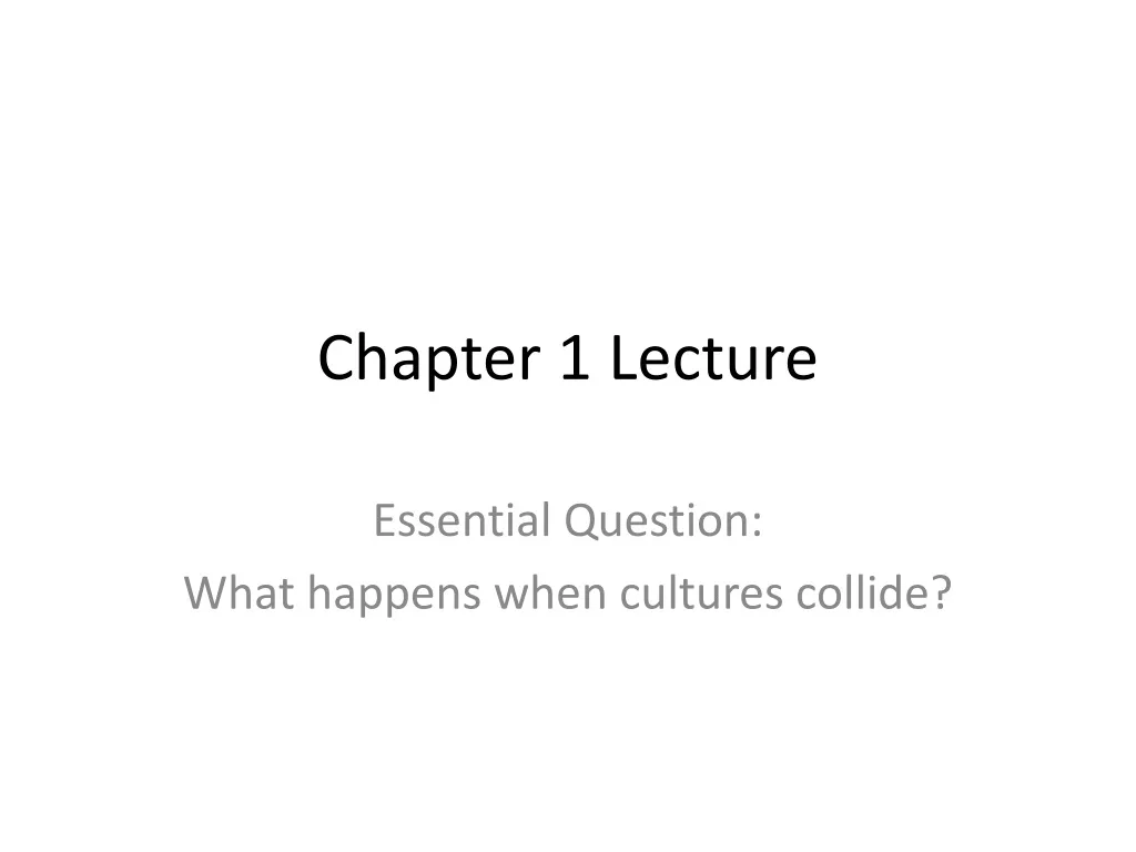 chapter 1 lecture