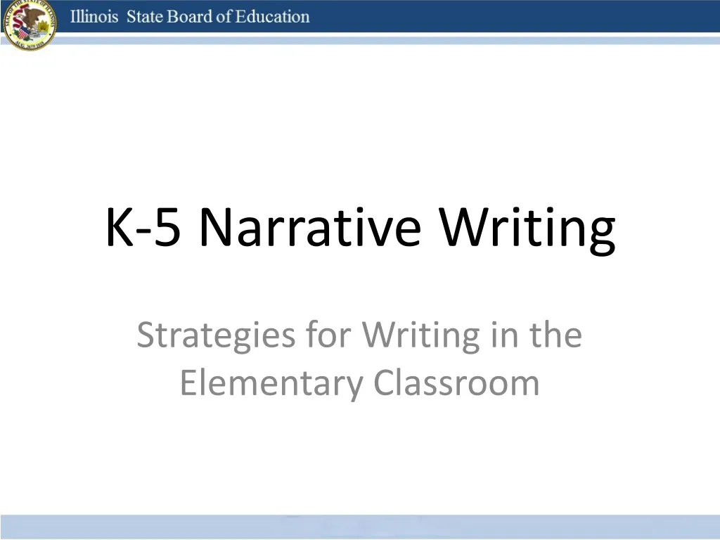 k 5 narrative writing