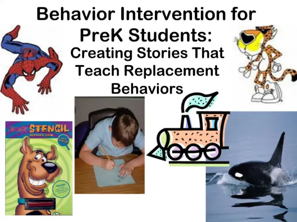 Behavior Intervention for PreK Students: