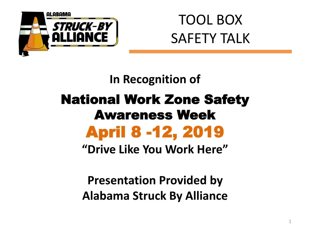 tool box safety talk