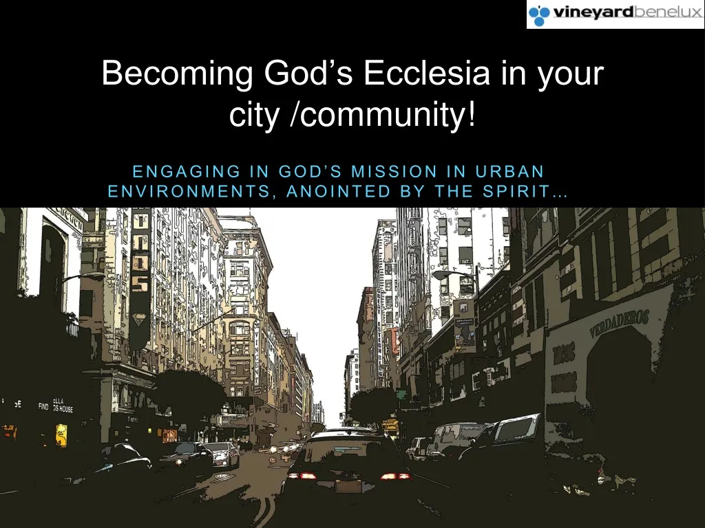 engaging in god s mission in urban environments