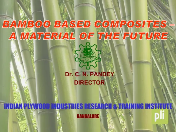INDIAN PLYWOOD INDUSTRIES RESEARCH TRAINING INSTITUTE BANGALORE