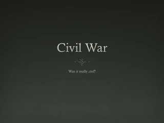 Civil War - slide 1