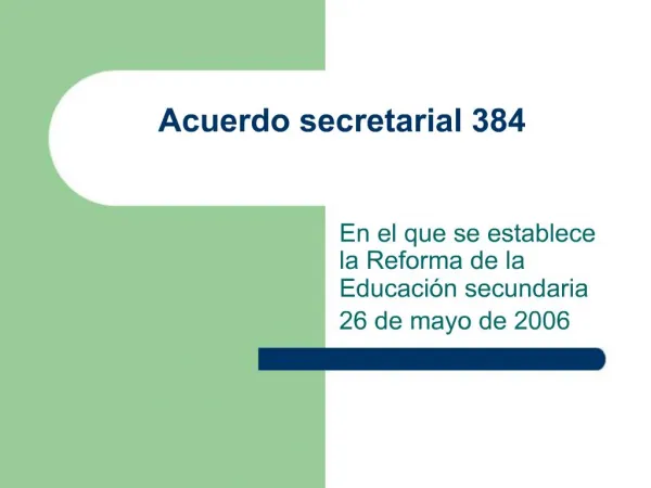 Acuerdo secretarial 384