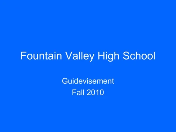 Fountain Valley High School
