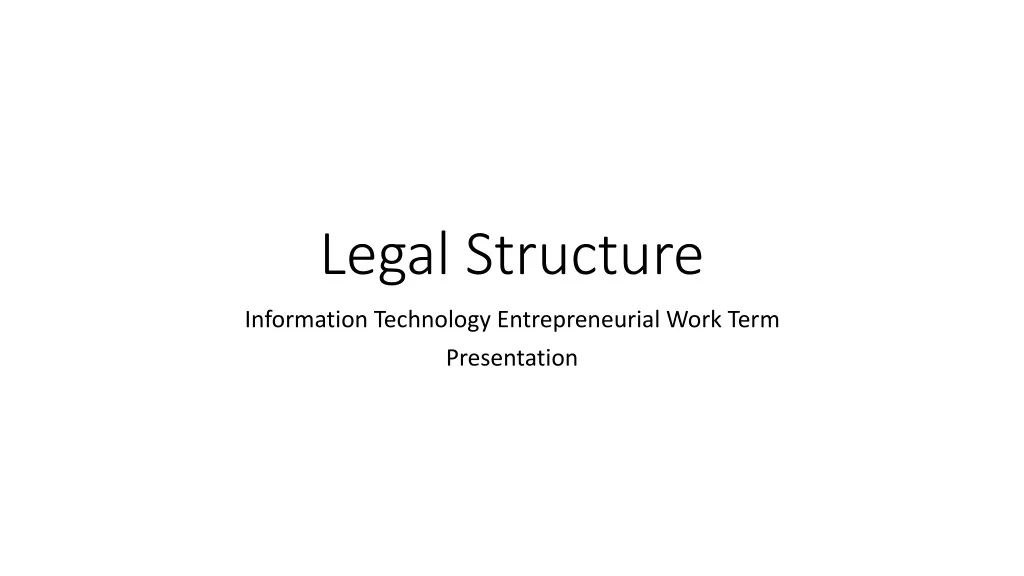 legal structure